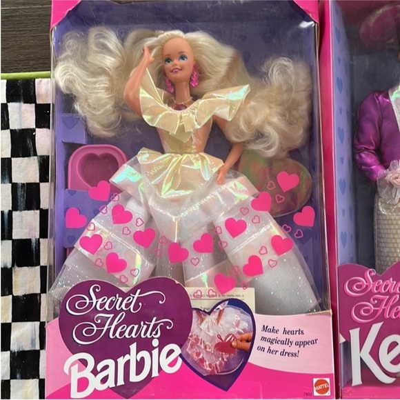 New in box 1992 Secret Hearts Barbie and Ken dolls - Picture 5 of 10